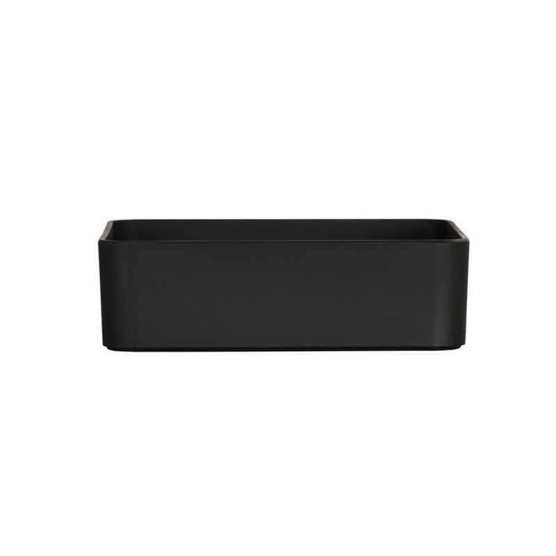 Plateau en mélamine Cal-Mil Hudson, H 3 po x l 10 po x P 10 po, Noir