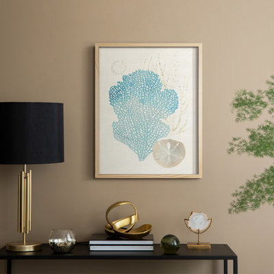 Quiet Coral I Framed Print - Solid Wood