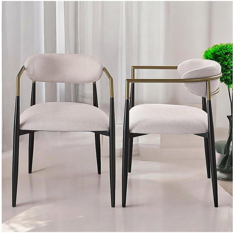 Ensemble de 2 chaises Haramiyo, Beige
