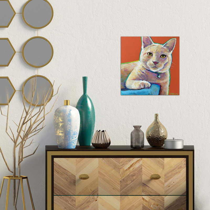 Hutchy - Wrapped Canvas Painting, 45.72 cm H x 45.72 cm W x 3.175 cm D