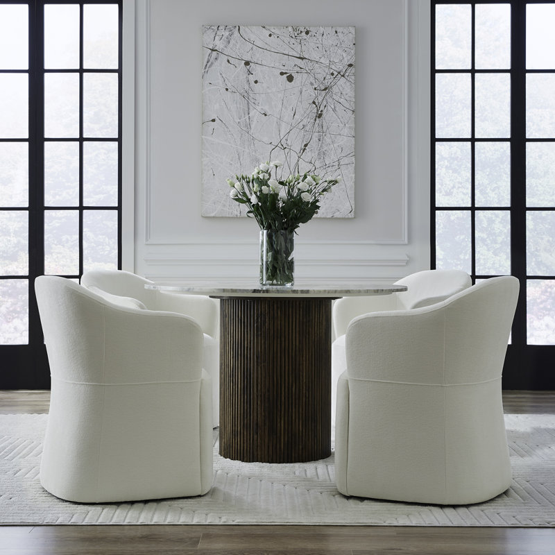 Faouzi Ivory Accent Dining Chairs - Set Of 4, Ivory