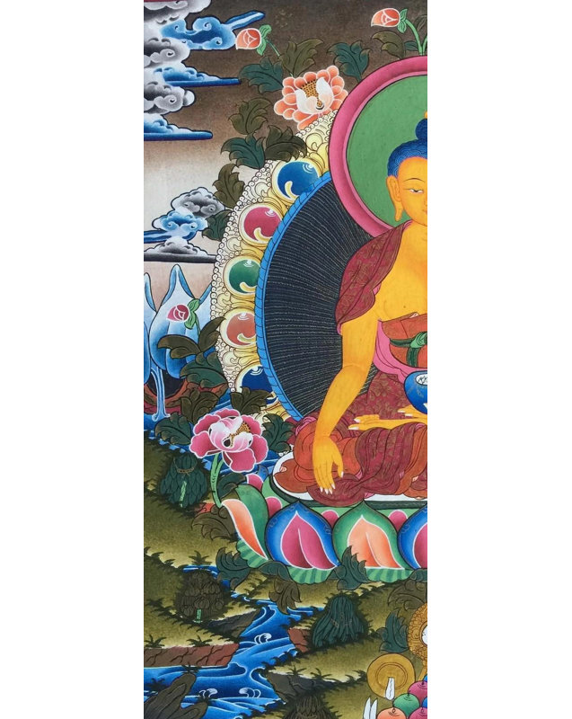 Bouddha Shakyamuni Thangka (Thangka sans brocart)