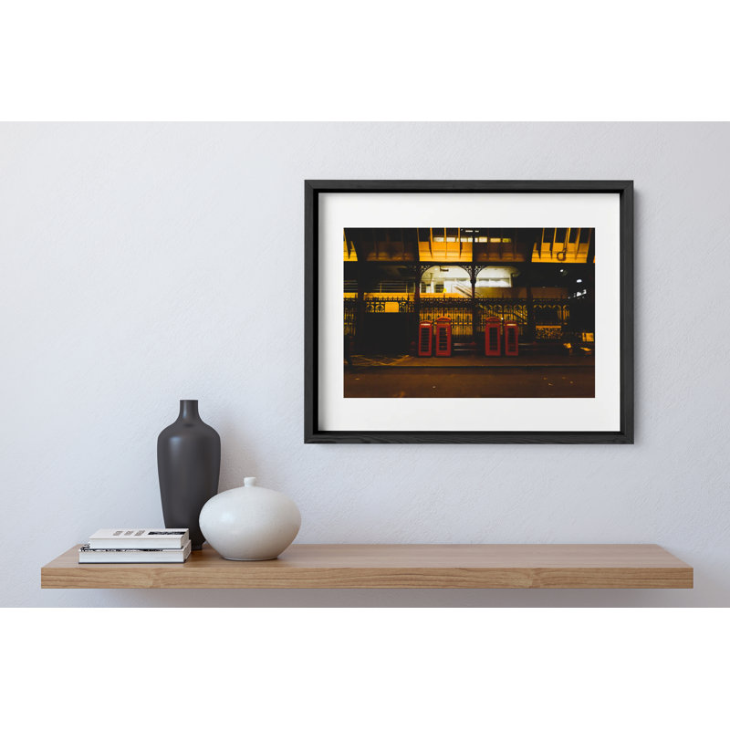 London Calling Print by Joseph Regan, Black, 14" H x 16" W x 0.75" D