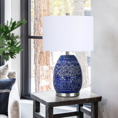 24.3" Ceramic Table Lamp