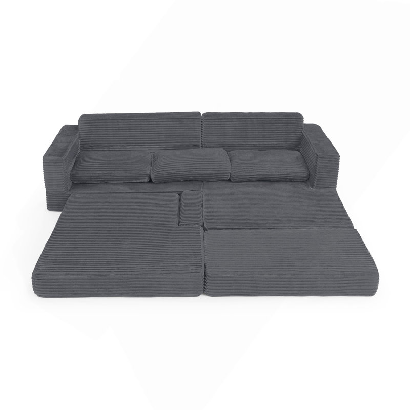 Siège du canapé droit, Orienté à droite, Gris