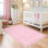 Tapis festonné lavable à nœuds pour chambre de bébé et couloir