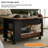Solid Wood Rotating Mobile Side Table
