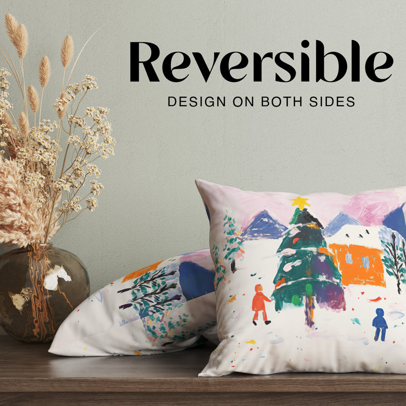Housse de coussin Christmas Fun Holiday, H 16 po x l 16 po