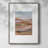 Painted Desertscape Framed Print - Solid Wood