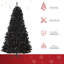 Sapin de Noël artificiel illuminé 7 pi avec branches réalistes et 1346 pointes, style Halloween