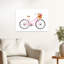 Vélo - Art mural rétro classique rose paisible-1973548907