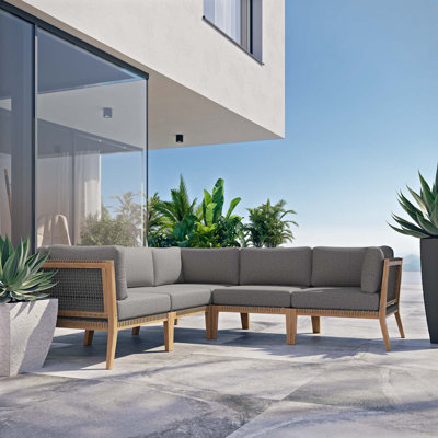 Canapé modulaire d'extérieur 5 pièces Clearwater