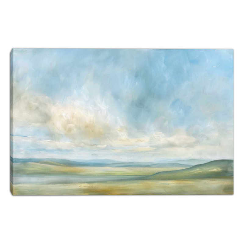 Rolling Current Wrapped Canvas Wall Art, 20"W x 20"H x 1.5"D
