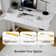 Adjustabl Metal Base Standing Desk with Drawers