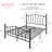 Metal Platform Bed Frame With Headboard And Footboard，Heart & Ball Finials，No Box Spring Needed,12.6" Under-Bed Storage，Easy Assembly-1997419647-1997419640