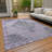 Machine Washable Indoor/Outdoor Xhevrie Plum Rug-1345472384