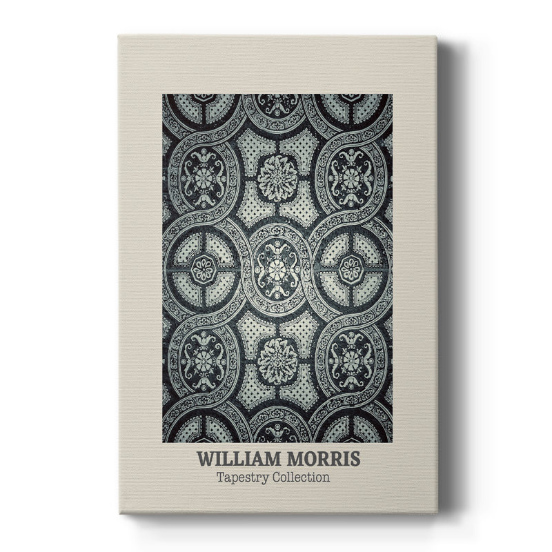 William William Gallery, toile tendue avec châssis William Morris, H 27 po x l 18 po