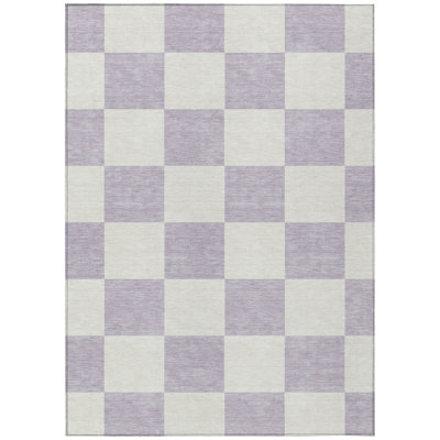 Machine Washable Indoor/Outdoor Buster ACN2345 Geometric Rug