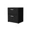 Bedroom 2 Nightstand, Black - Enhances Bedroom's Overall Appearance Modern Nightstand For Spacious Storage With Smooth Gliding Drawers-331600578