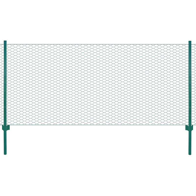 Daryll Green Metal Wire/Mesh Fence, 75cm H x 2500cm W