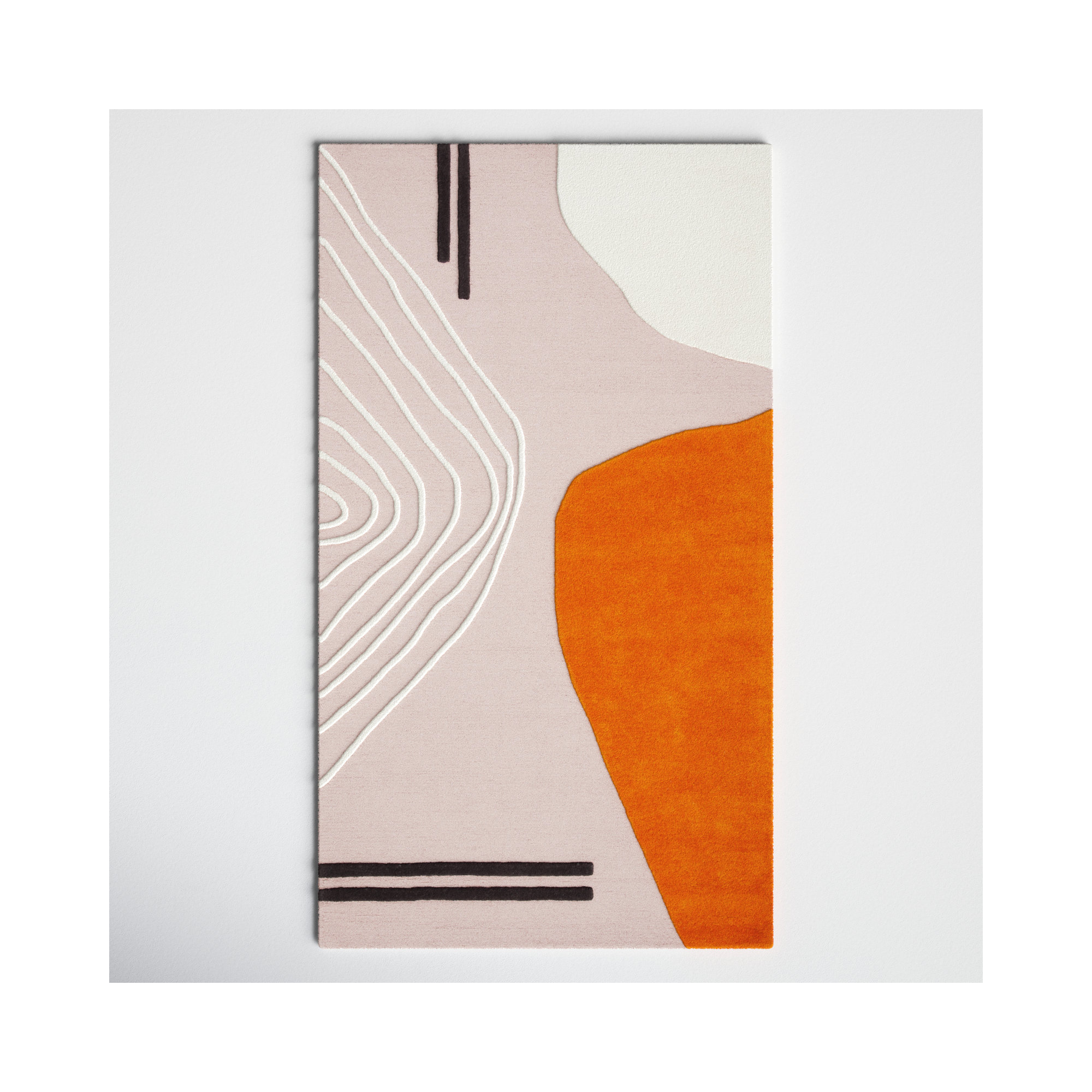 Felipe Handmade Wool Rug, Rectangle 2'3" x 4'