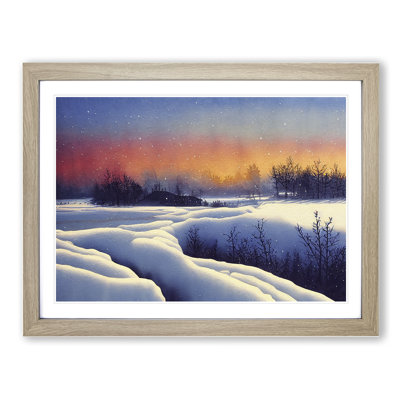 XH1022-10252X Winter Sunset Landscape Vol.3 - Single Picture Frame Print