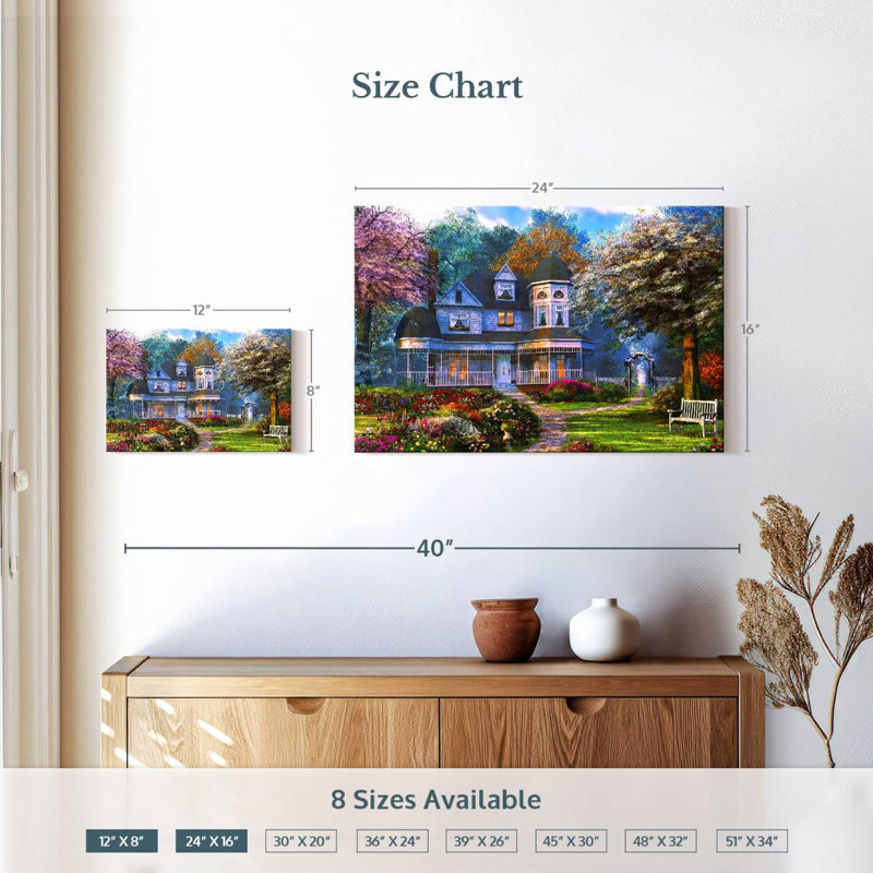 Lilie Victorian Home, H 16 po x l 24 po
