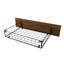 Lit plateforme double en métal avec rangement brun-106491488-106491487