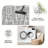 1PC modern minimalist geometric overlapping square line pattern area rugs for Living Room, Soft and Comfortable, Suitable for all seasons, easy-to-maintain, machine washable Indoor floor mat, Under Table Farmhouse suitable for living room, bedroom,-1495261329
