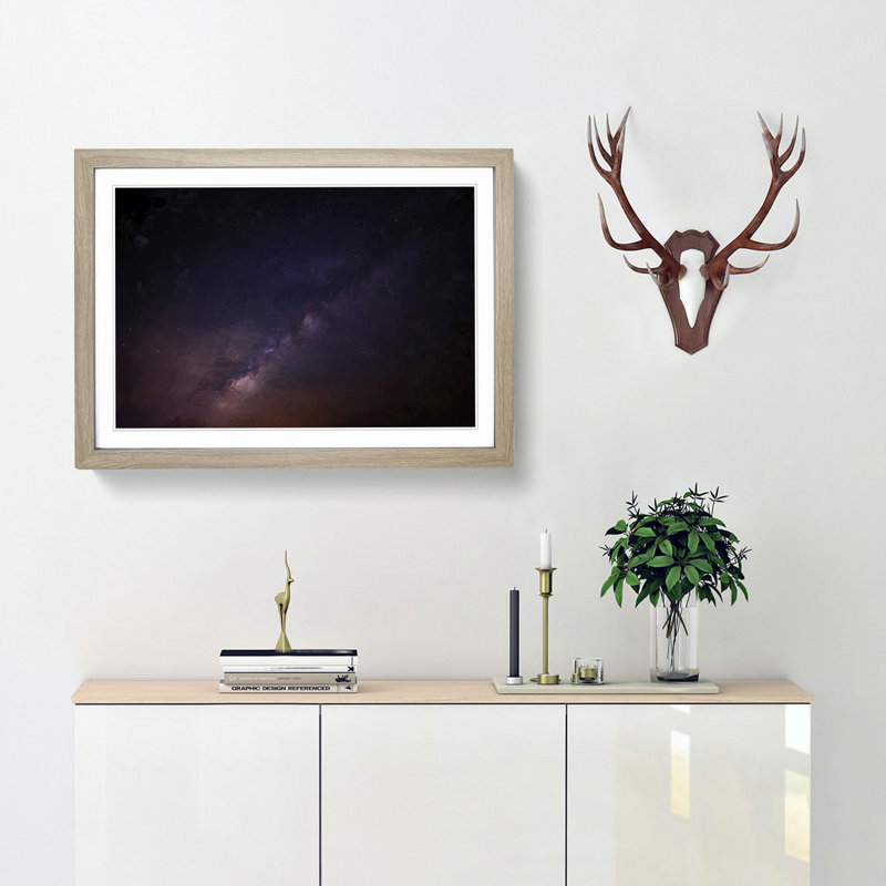 Out of Space Vol.45 in Abstract - Picture Frame Graphic Art Print, Oak Framed, 27cm H x 36cm W x 2cm D