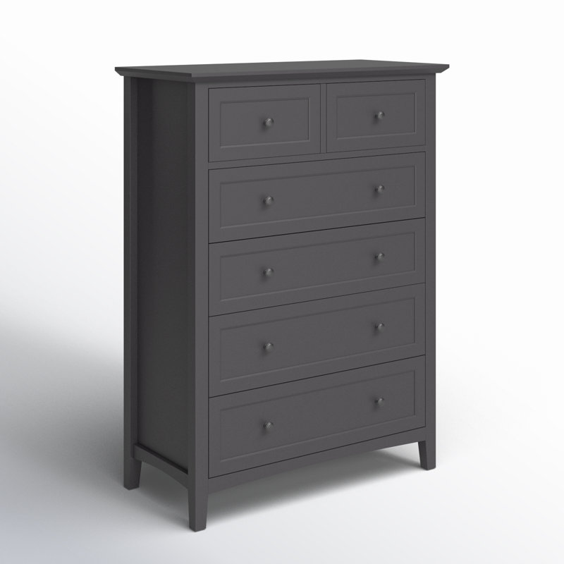 Commode 5 tiroirs Renee, Noir