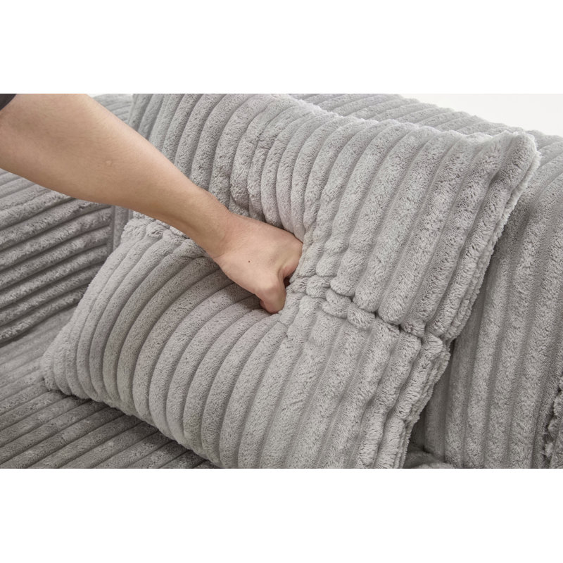 Canapé modulaire Modern, Tissu gris pâle