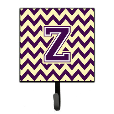 Organisateur de clés à motif de chevrons à motif de lettre avec c