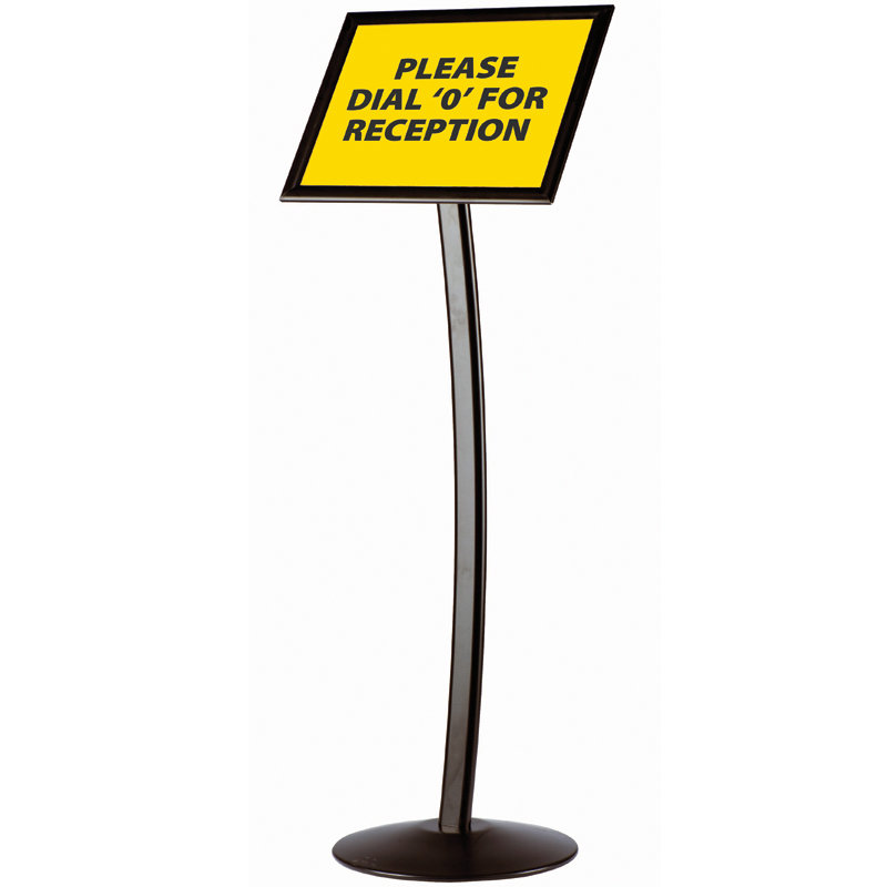 Busygrip Black Poster Stand, 42 cm H x 29.7 cm W