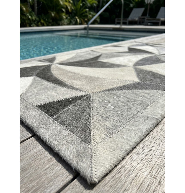Tapis gris Abid Roxy, 6 pi x 9 pi
