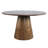 Donavan Mid-century Modern Pedestal 5 Piece Dining Set - Black-101167006
