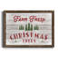 «Farm Fresh Christmas Trees», reproduction d'art textuel sur toile-253441185-253441184