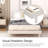 Sleek Modern Floating Platform Bed Frame-918319465-918319766