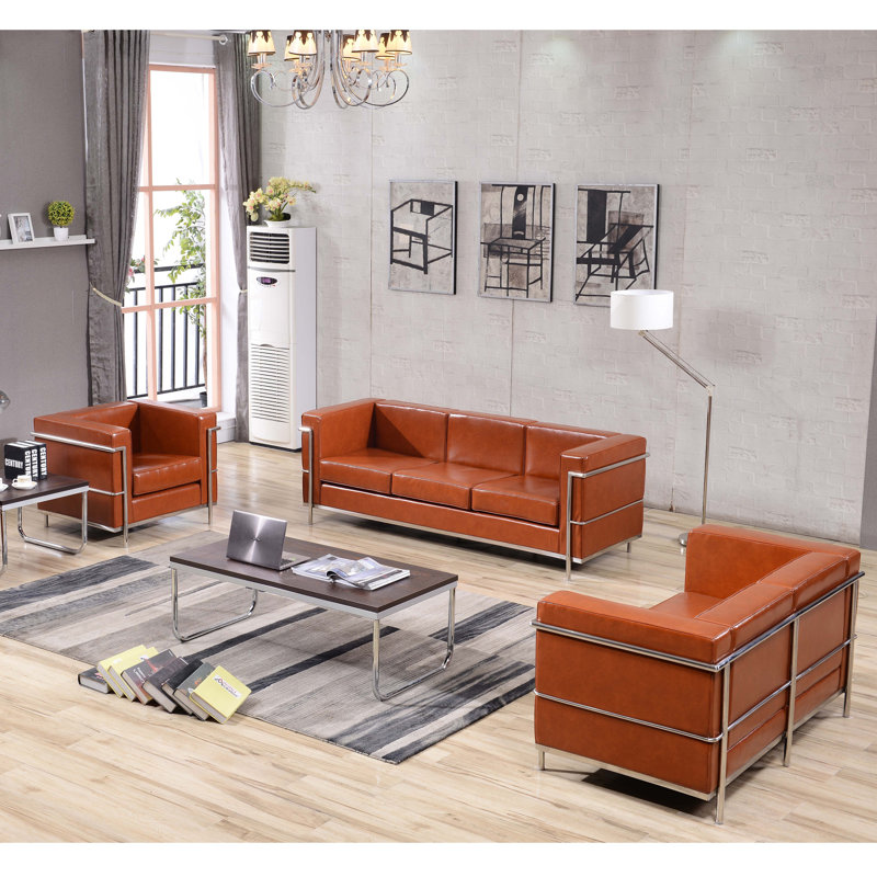 Ensemble de réception Hercules Regal Series LeatherSoft, Cognac