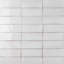 Carreau de mur brillant zellige fait à la main 2 po x 6 po Morokko-112586264