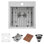 Roma Workstation 15" L x 15" W Drop-in Bar Sink