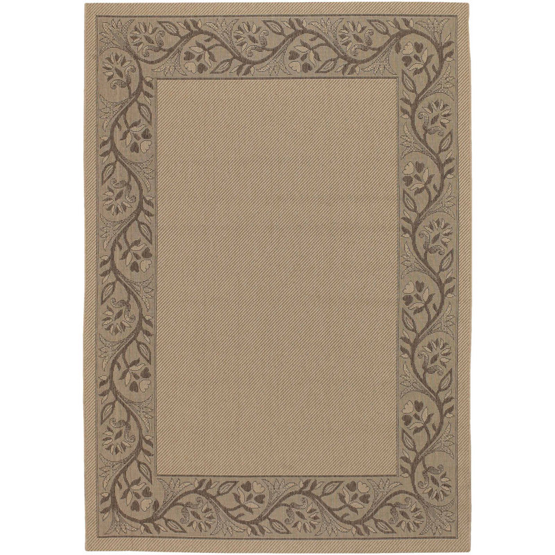 Floral Indoor / Outdoor Rug, Rectangle 2' x 3'7"