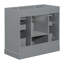 Base de meuble-lavabo simple 35,6 po Nahas en gris seulement Nahas