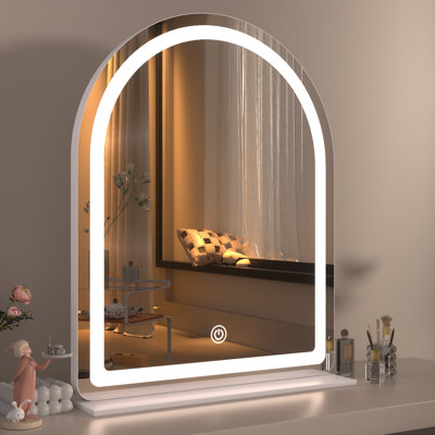 Miroir de salle de bain avec lumières, miroir de maquillage lumineux, grand miroir de salle de bain avec lumières