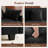 George 76.8" Modern 3 Seat Chenille L Shaped Modular Sectional Sofa With Ottoman-504068798