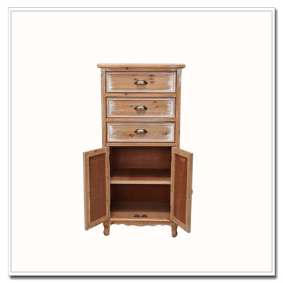 Rustic Wooden Storage Cabinet
