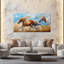 Art courant de chevaux qui courent - peinture dynamique sur toile de cheval pour la décoration murale, œuvre exquise de cheval au galop pour la décoration de salon, impression sur toile avec cadre enveloppé, 20 po x 40 po-940107995