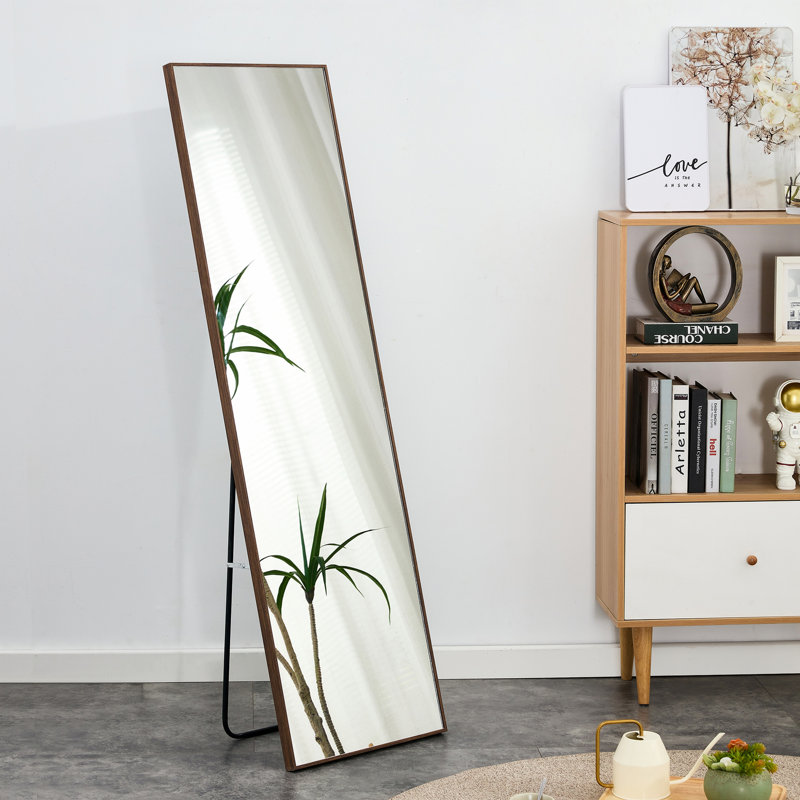 Miroir pleine grandeur brun