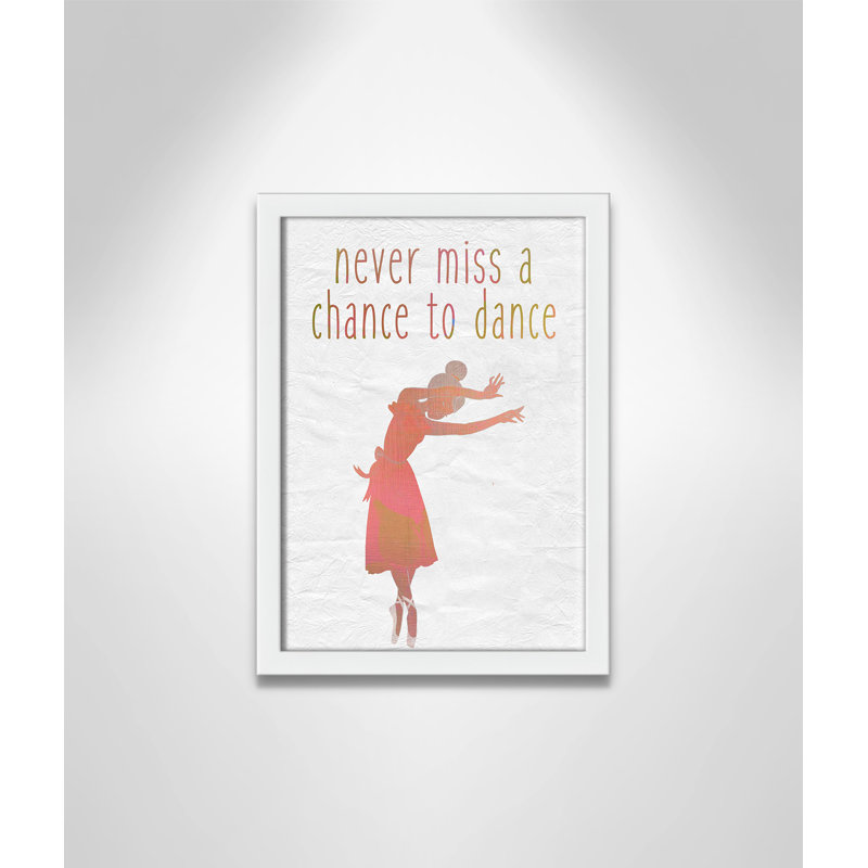 Impression sur papier Dance B, Encadré de boîte blanc, H 14 po x l 10 po x P 1,18 po