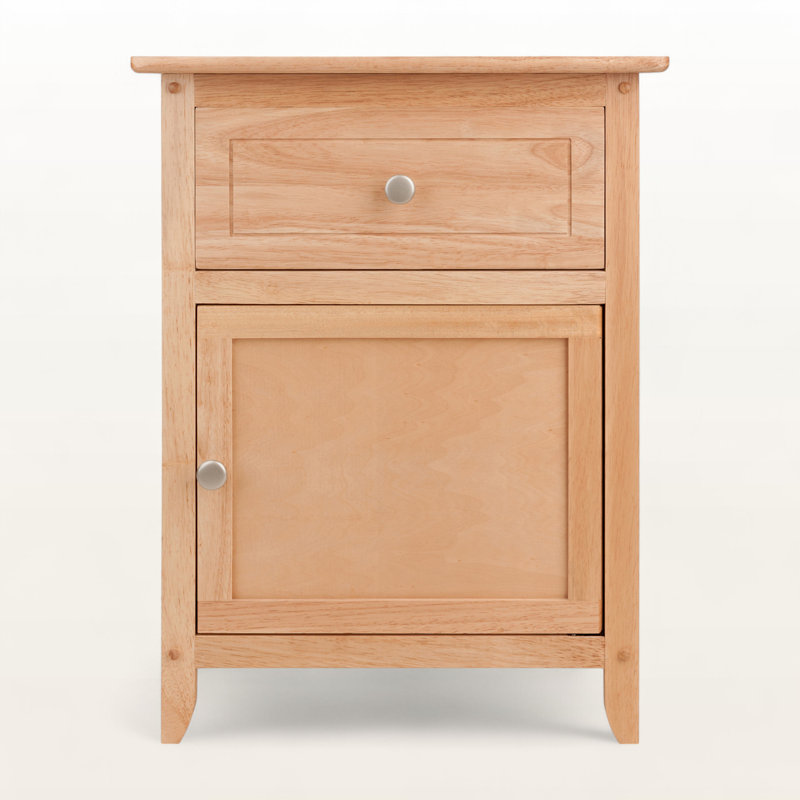 Emerson Accent Table with Removable Handle in Ivory, 24.78'' H X 18.39'' W X 14.73'' D, Ivory